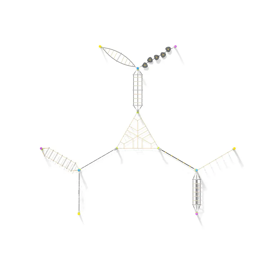 Klatrenett Acrobat 6 Til barnehager, skoler og lekeplasser 
