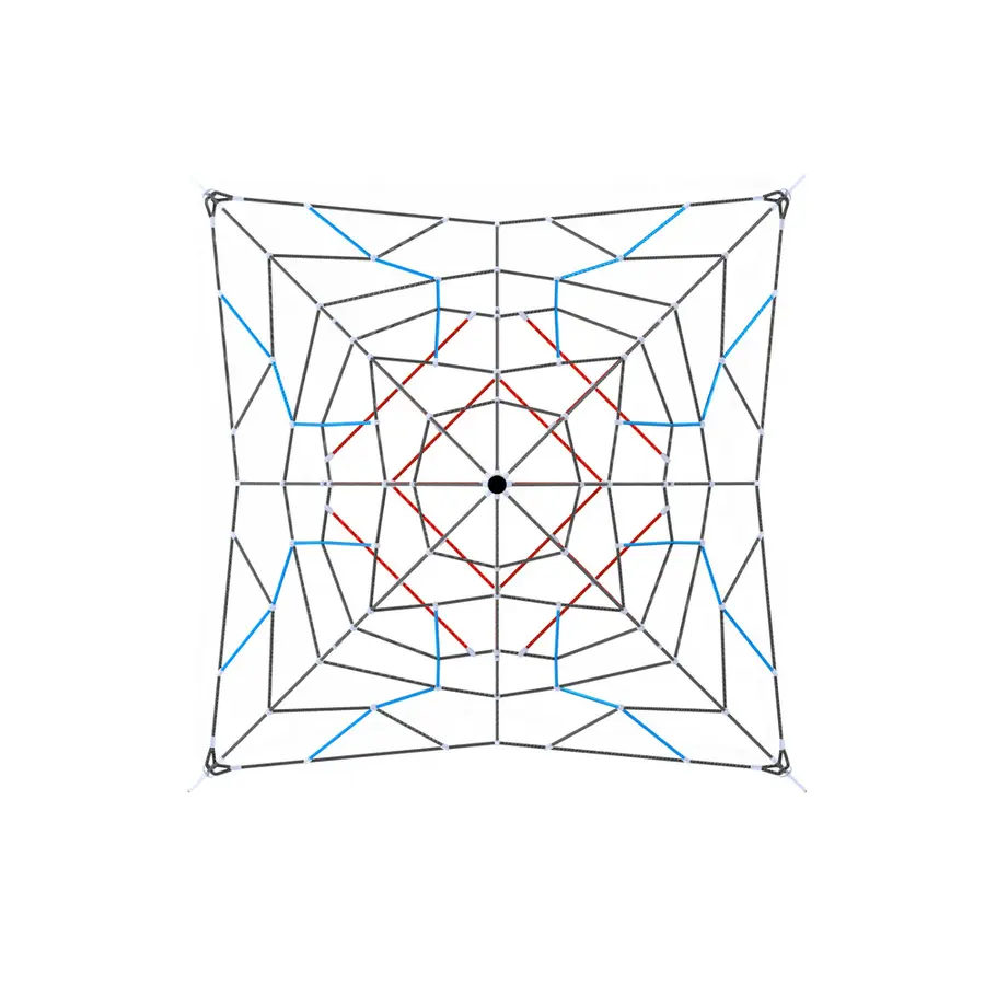 Klatrenett 3 meter Acrobat Til skoler, lekeplasser og parker 