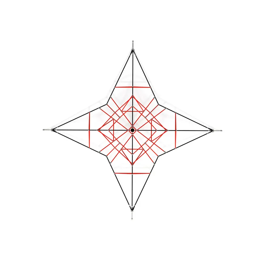 Klatrenett 2 meter Til skoler og lekeplasser 