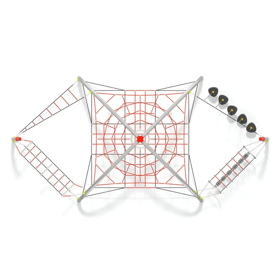 Klatrenett 3,09 meter Til barnehager, skoler og lekeplasser 