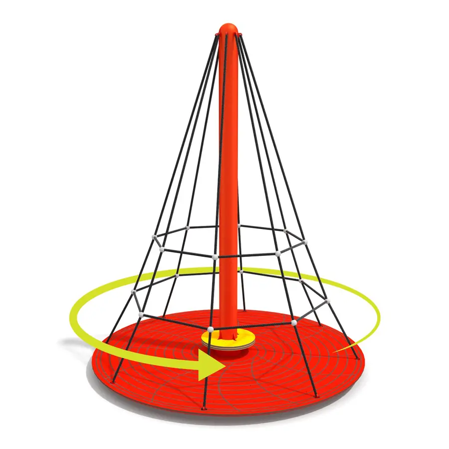 Klatrenett med roterende plattform Til barnehager, lekeplasser og parker 