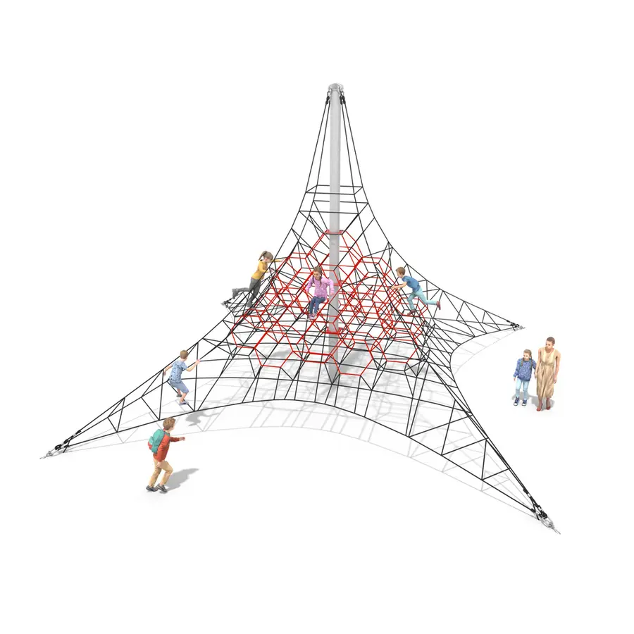 Klatrenett 6,5 meter Til skoler, lekeplasser og parker 