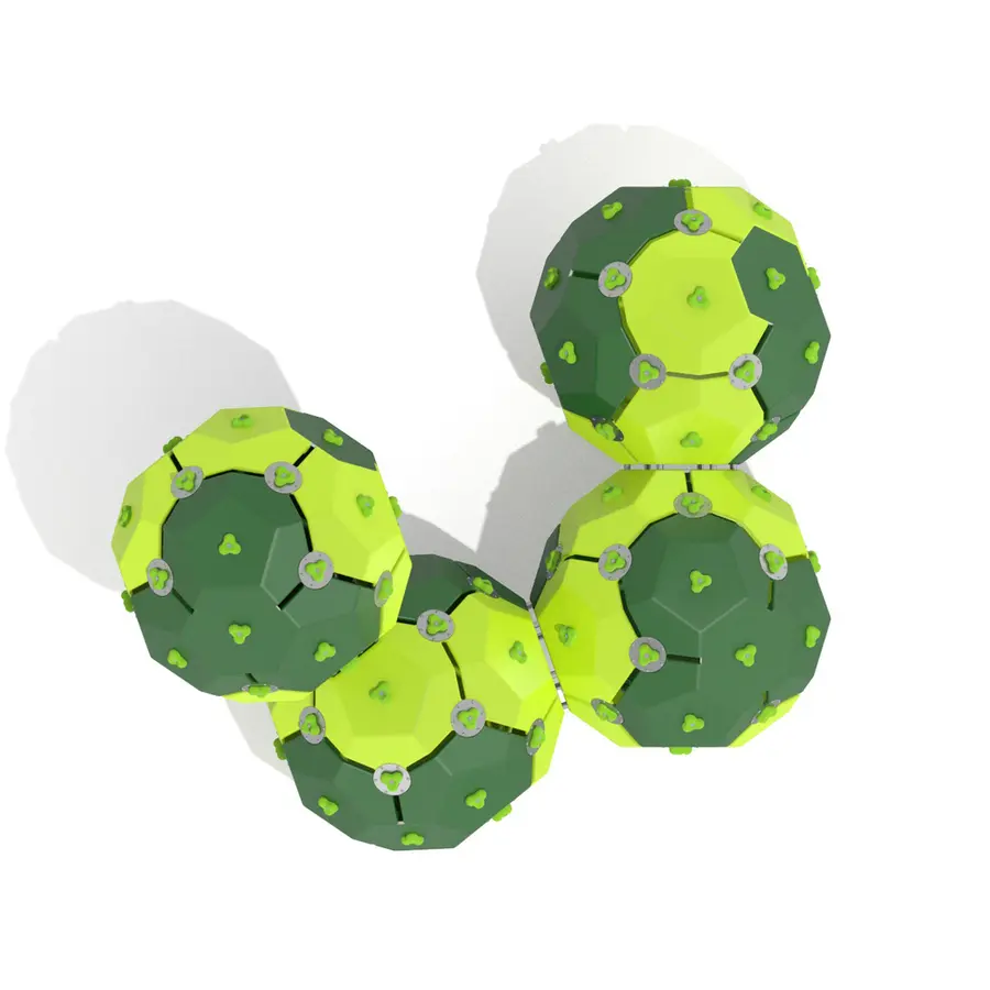 Klatreball firedobbel Til barnehager, skoler og lekeplass 