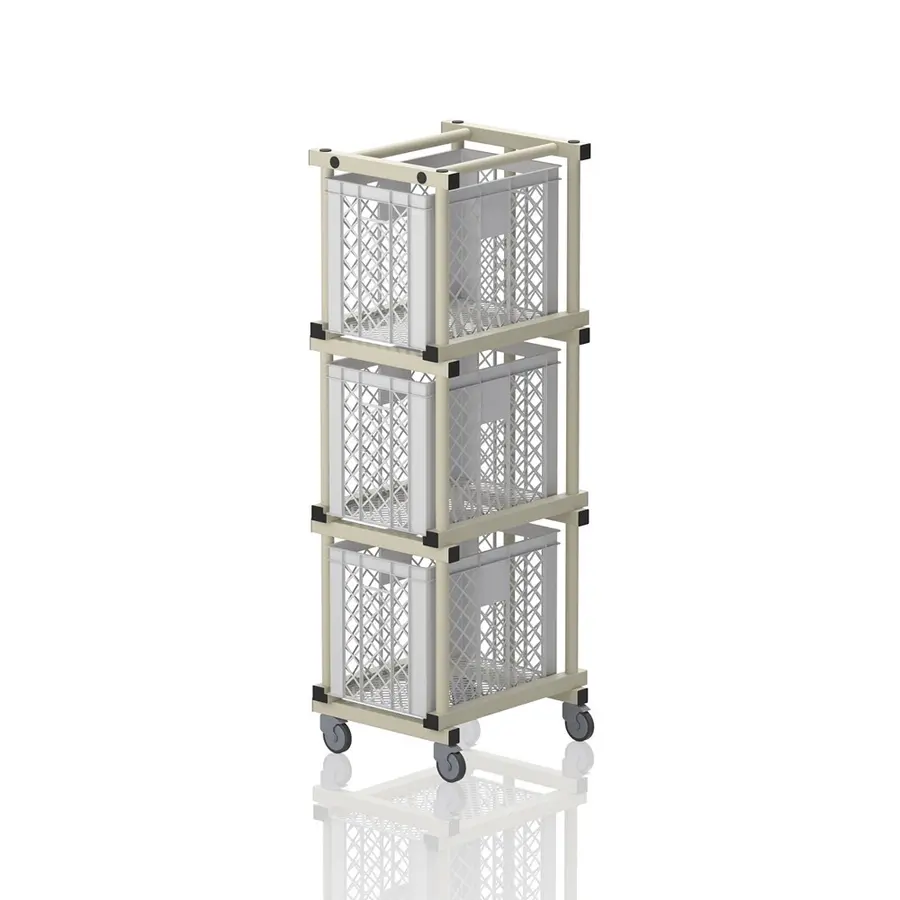 Oppbevaringsvogn uten kasser 180 x 54 x 66 cm 