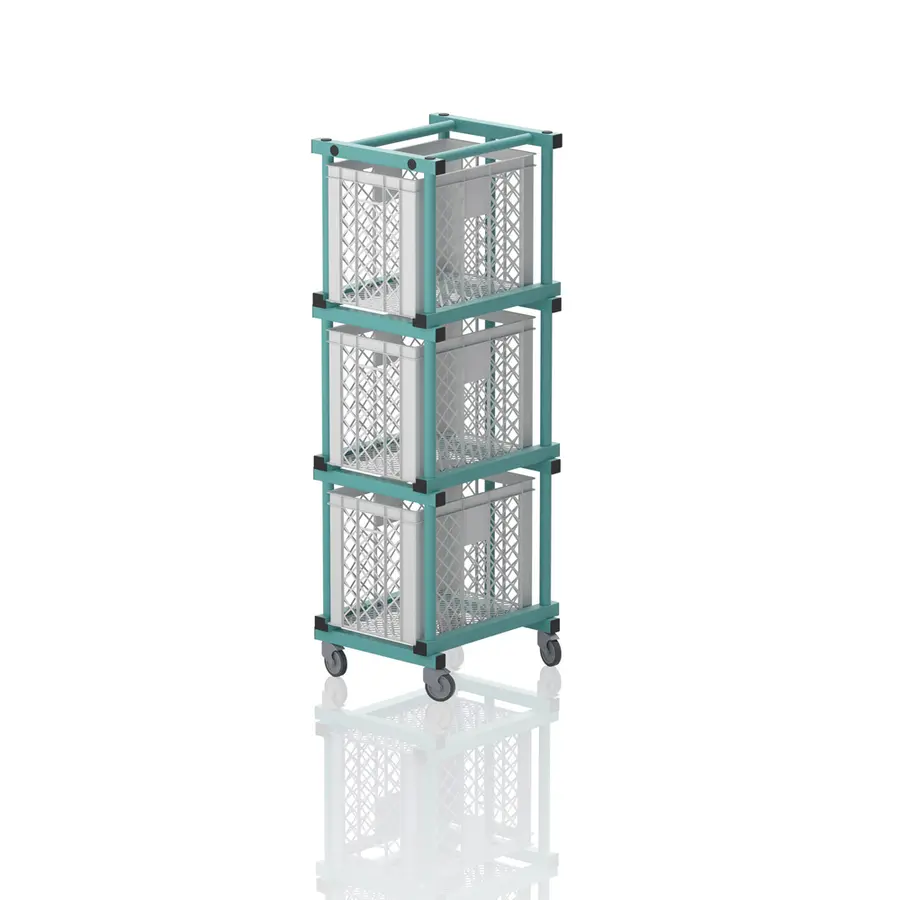 Oppbevaringsvogn uten kasser 180 x 54 x 66 cm 