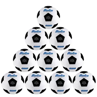 Fotball Baden Rubber (10) 10 stk | Lek og trening | Asfalt og grus