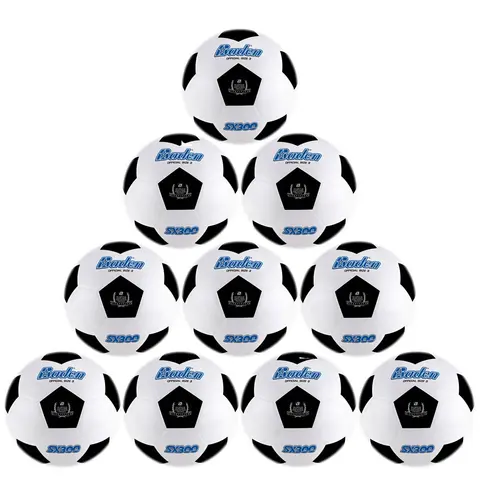 Fotball Baden Rubber (10) 10 stk | Lek og trening | Asfalt og grus