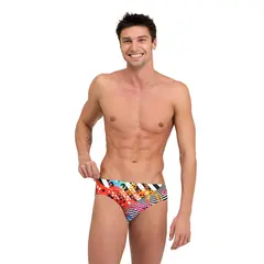 Crazy Octopus Brief Badebukse 26 Arena | Flerfarget | MaxLife ECO