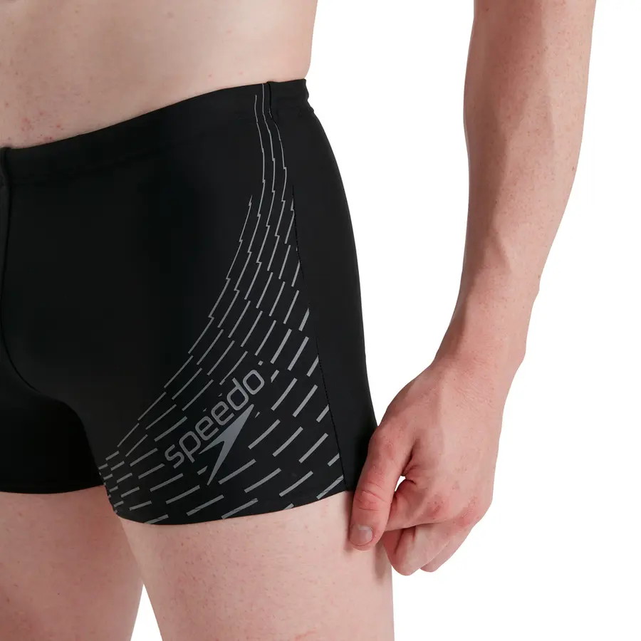 Medley Logo Aquashort Badebukse 40 Speedo | Svart/Grå | ECO EnduraFlex 