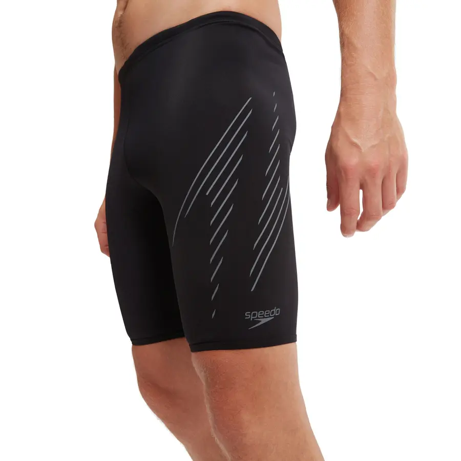 HyperBoom Placement Jammer Badebukse 28 Speedo | Svart/Grå | ECO Endurance+ 