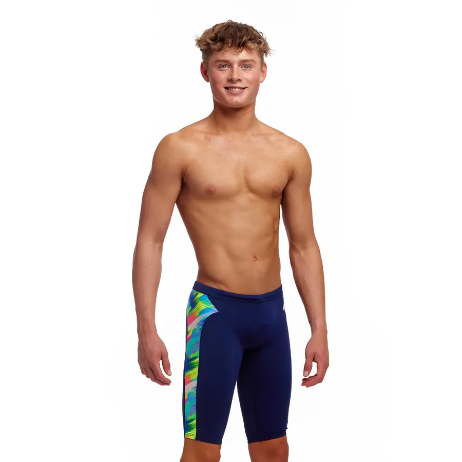 Streaky Strokes Badebukse jr 128 cm Funky Trunks | Training Jammer 