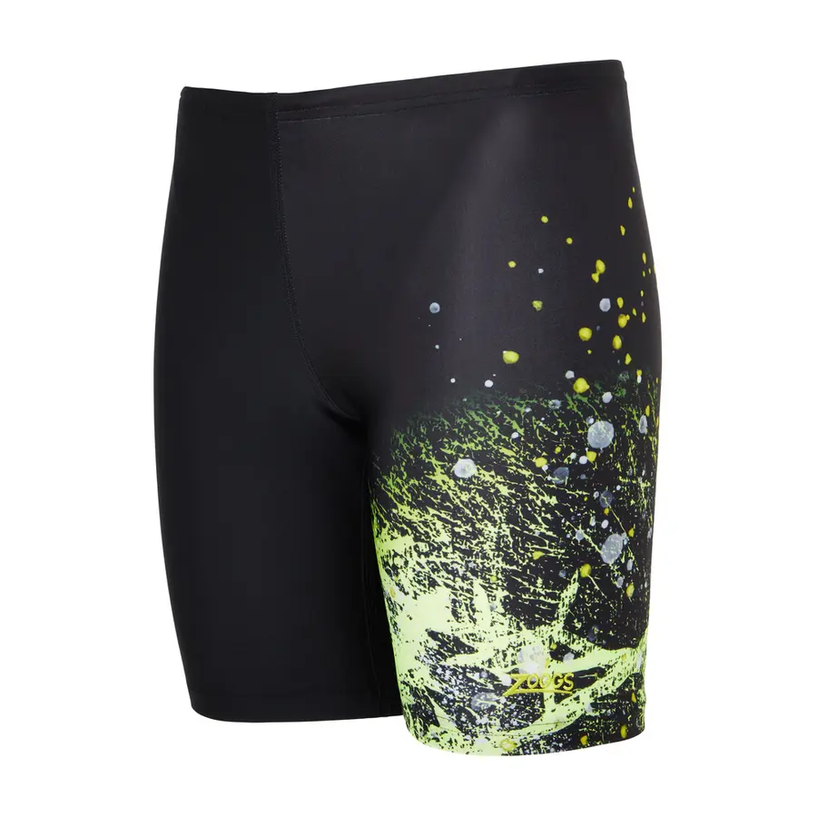 Wired Lime Mid Jammer Badebukse jr 116 Zoggs | Svart/Lime | Ecolast 