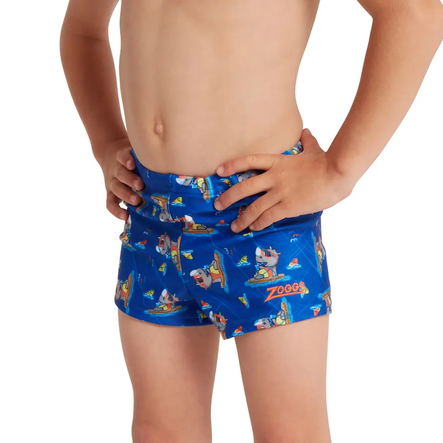 Hippo Hip Racer Badebukse 80cm Zoggs | Blå/Flerfarget | Ecolast 