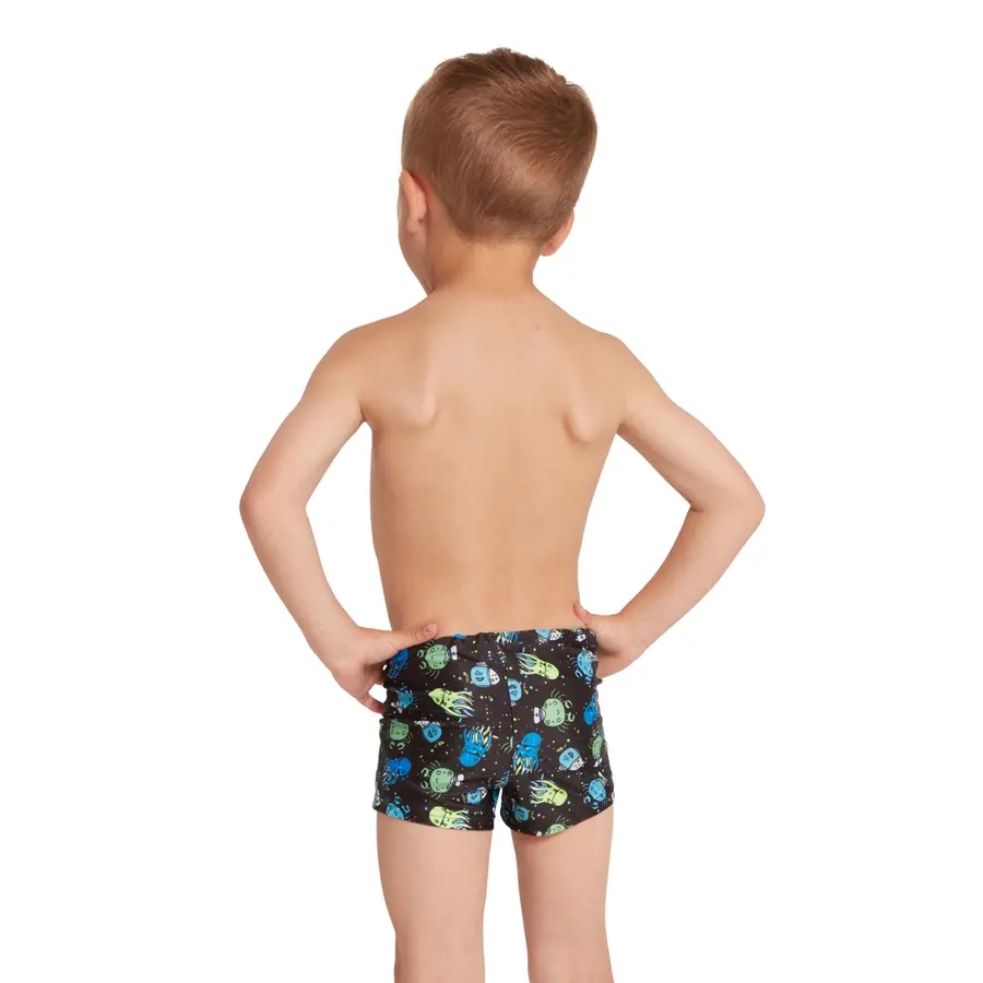 Sea Play Hip Racer Badebukse 80cm Zoggs | Svart/Flerfarget | Ecolast 