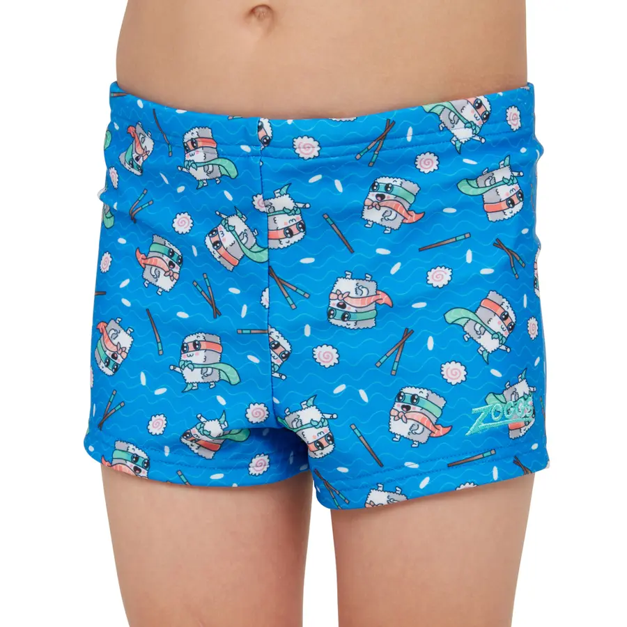 Super Sushi Hip Racer Badebukse 92cm Zoggs | Blå/Flerfarget | Ecolast 