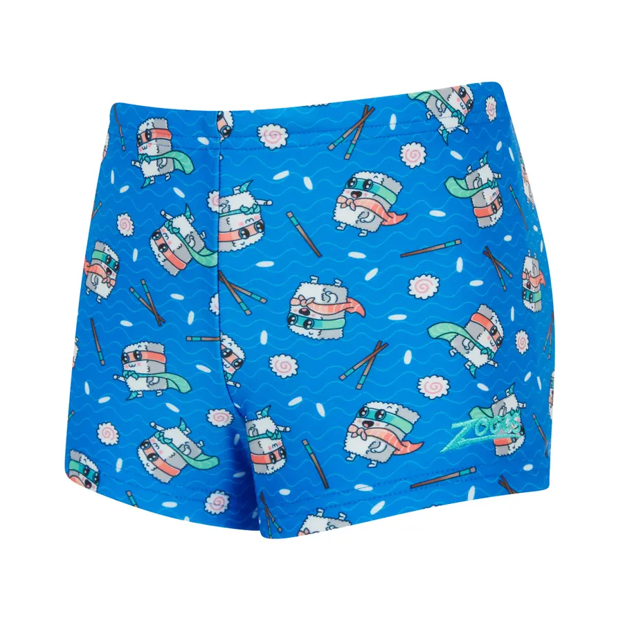 Super Sushi Hip Racer Badebukse 92cm Zoggs | Blå/Flerfarget | Ecolast 