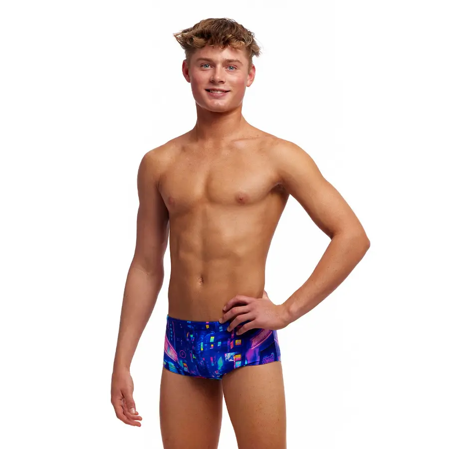 Cyber City Badebukse jr 152 cm Funky Trunks | Sidewinder Trunks 