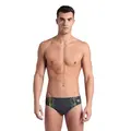 Reflecting Swim Briefs Badebukse Arena | Gr&#229;/Gul | MaxLife ECO