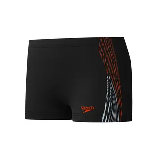 Speedo Plastisol Aquashort jr Speedo | Svart/Oransje | EnduraFlex