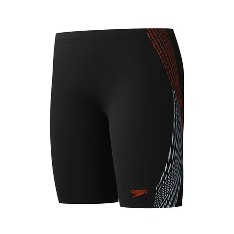 Plastisol Jammer Badebukse jr Speedo | Svart/Oransje | EnduraFlex