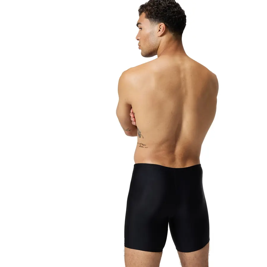 Duo Logo Print Mid Jammer Badebukse 38 Speedo | Svart/Blå | EnduraFlex 