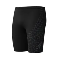 Medley Logo Jammer Badebukse 34 Speedo | Svart/Gr&#229; | EnduraFlex