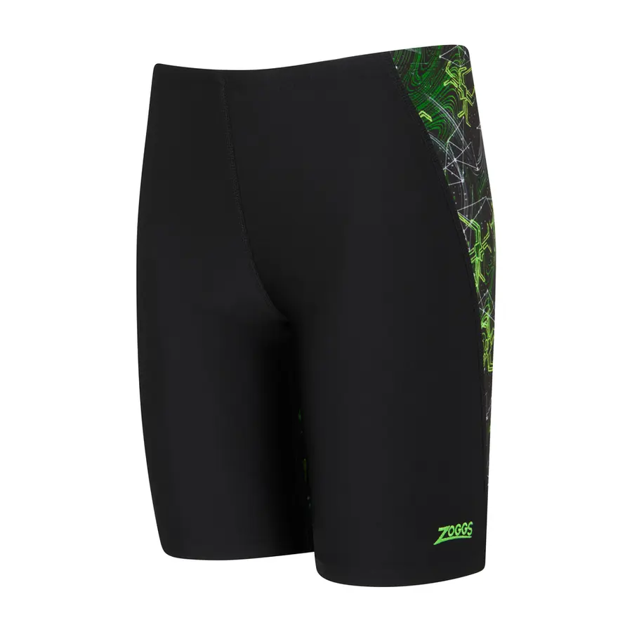 Spike Green Cruise Mid Jammer jr 140cm Zoggs | Svart/Grønn | Ecolast 