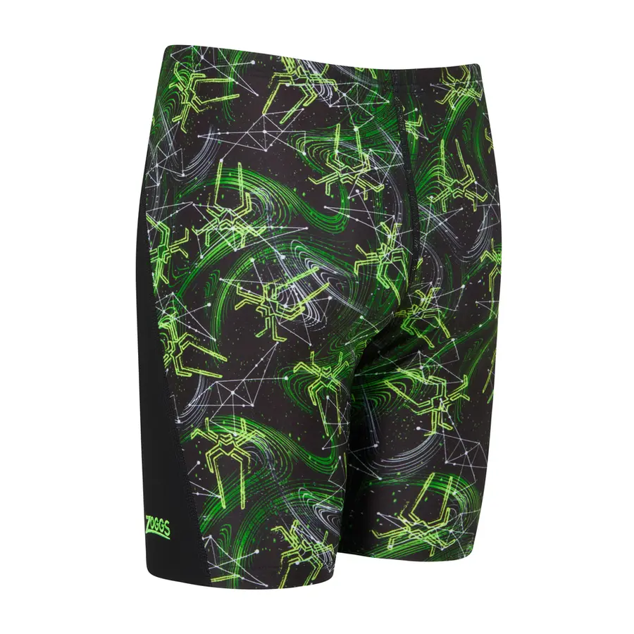 Spike Green Cruise Mid Jammer jr 140cm Zoggs | Svart/Grønn | Ecolast 