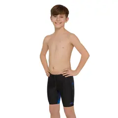 Web Cruise Mid Jammer Badebukse jr 128cm Zoggs | Svart/Bl&#229; | Ecolast