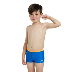 Alfie Retro Hip Racer Badebukse 98cm Zoggs | Bl&#229;/ Oransje| Ecolast