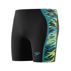 Speedo Hyperboom Splice Mid Jammer 26 Speedo | Svart/Gr&#248;nn | Endurance Pro