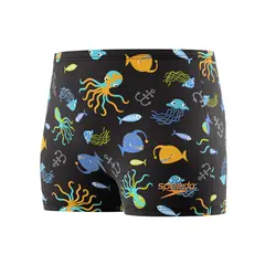 Speedo Print Aquashort jr 80 Speedo | Svart | EnduraSoft