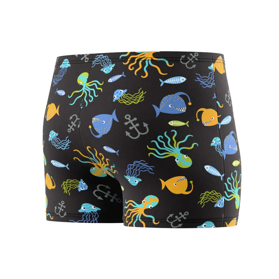 Speedo Print Aquashort jr 80 Speedo | Svart | EnduraSoft 