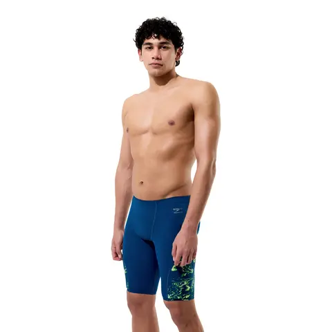 Spliced Printed Jammer Badebukse Speedo | Teal/Gul | Endurance+