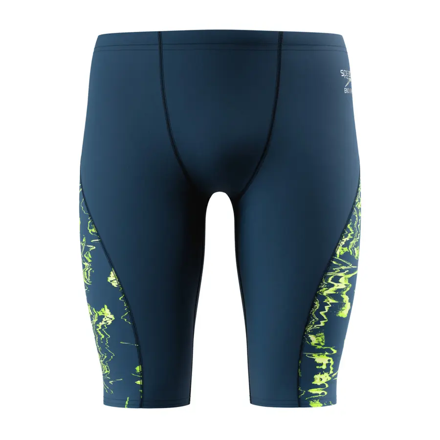 Speedo Spliced Printed Jammer 24 Speedo | Teal/Gul | Endurance+ 