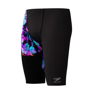 Speedo Placement Printed Jammer Speedo | Svart/Lilla | Endurance+