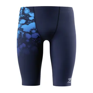 Speedo Placement Printed Jammer Speedo | Marine/Bl&#229; | Endurance+