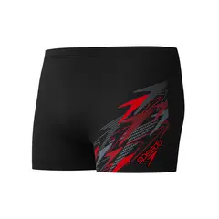 Speedo Medley Logo Aquashort 28 Speedo | Svart/R&#248;d | Enduraflex