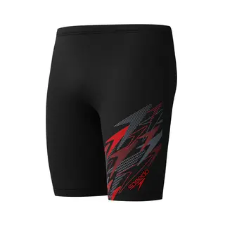 Speedo Medley Logo Jammer Speedo | Svart/R&#248;d | Enduraflex
