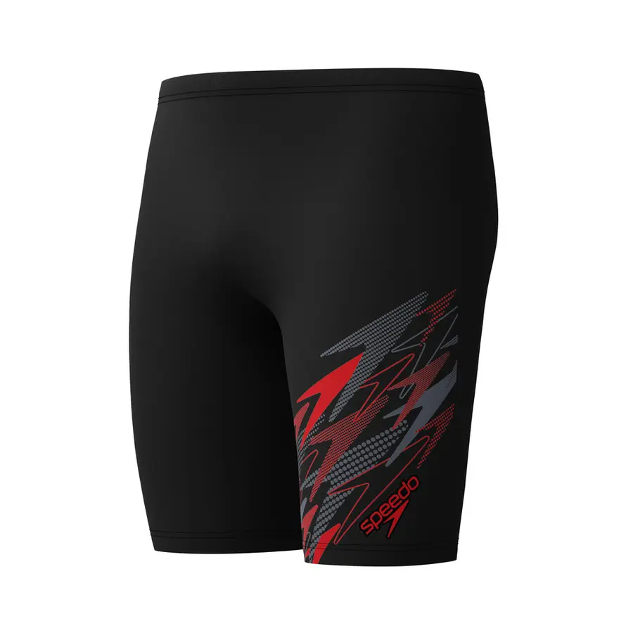 Speedo Medley Logo Jammer 26 Speedo | Svart/Rød | Enduraflex 