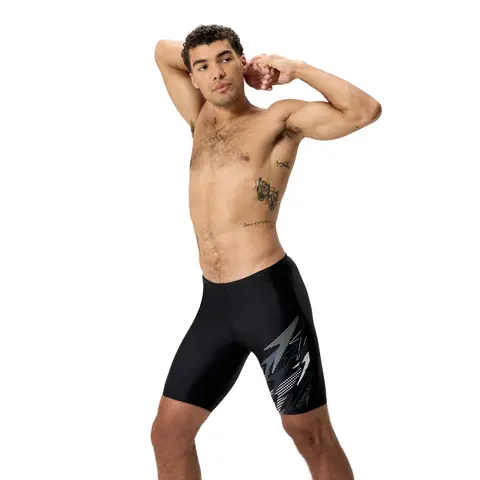 Medley Logo Jammer Badebukse Speedo | Svart/Grå | Enduraflex