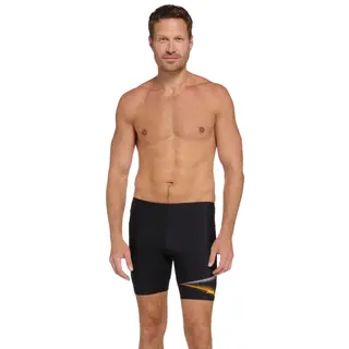 Zoggs Oblique Mid Jammer Zoggs | Svart/Flerfarget | Ecolast+