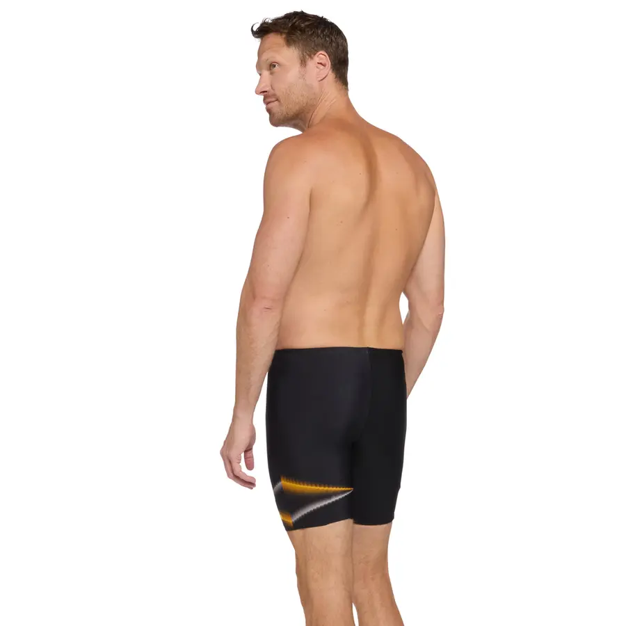 Zoggs Oblique Mid Jammer 12 Zoggs | Svart/Flerfarget | Ecolast+ 