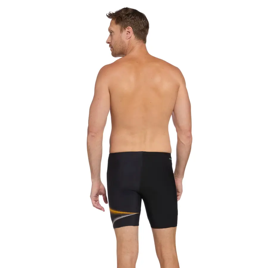 Zoggs Oblique Mid Jammer 12 Zoggs | Svart/Flerfarget | Ecolast+ 