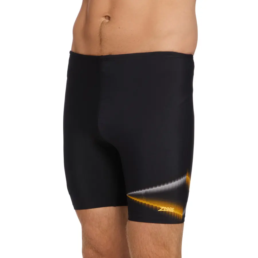 Zoggs Oblique Mid Jammer 12 Zoggs | Svart/Flerfarget | Ecolast+ 
