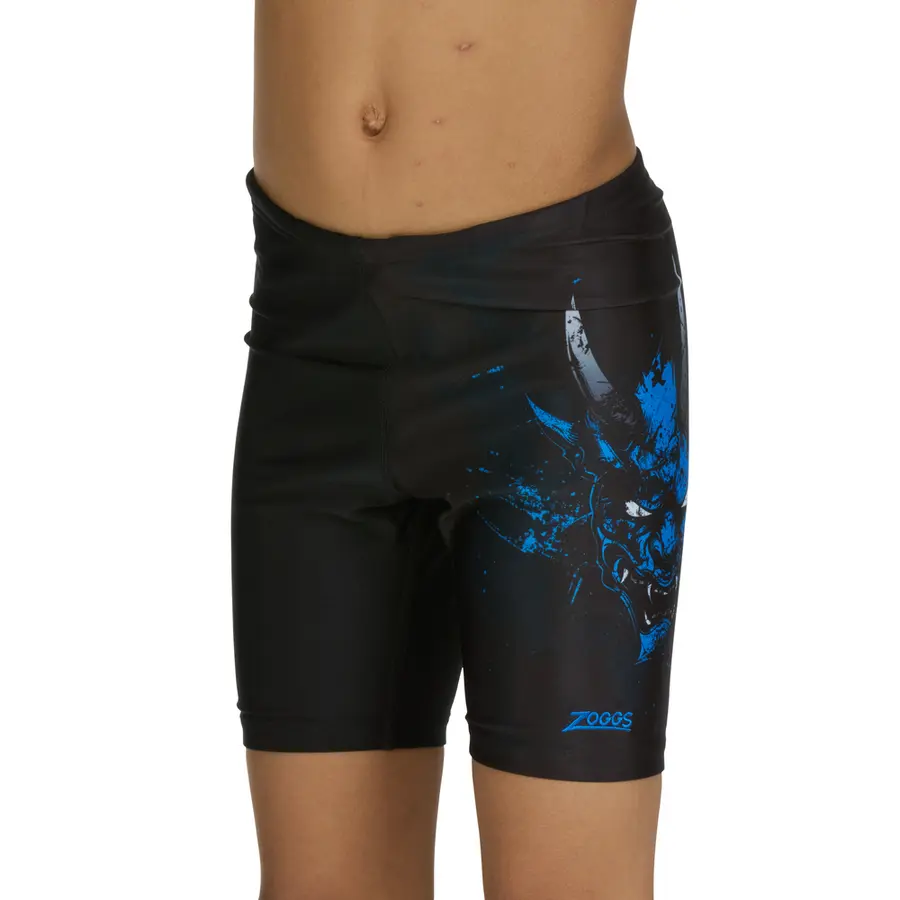Demon Mid Jammer Badebukse jr 128cm Zoggs | Svart/Flerfarget | Ecolast 