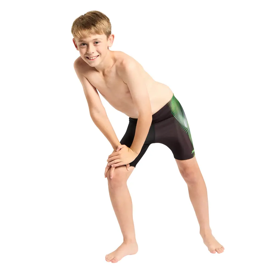 Zoggs Flak Mid Jammer 116cm Zoggs | Svart/Grønn | Ecolast 