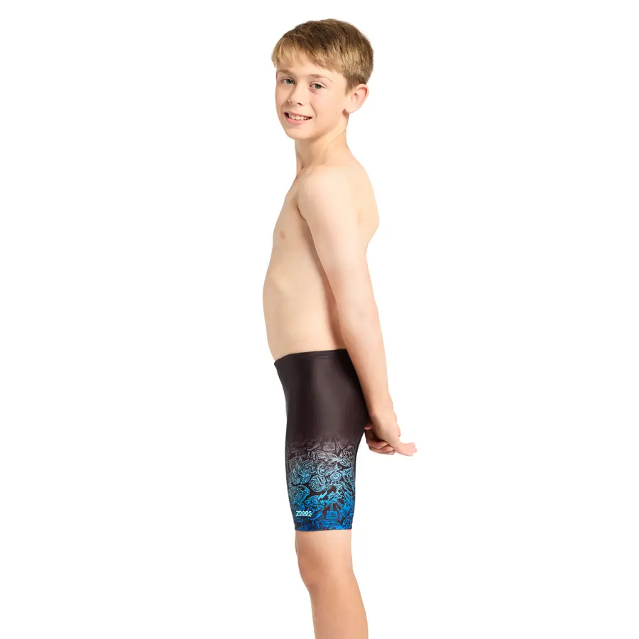 Zoggs Rumble Blue Mid Jammer 116cm Zoggs | Svart/Flerfarget | Ecolast 