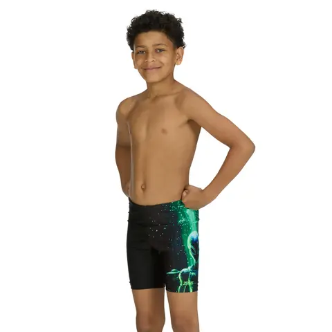 Xfile Mid Jammer Badebukse jr Zoggs | Svart/Flerfarget | Ecolast