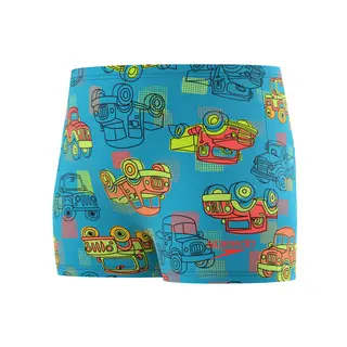 Speedo Print Aquashort jr Speedo | Blå/Oransje | EnduraSoft